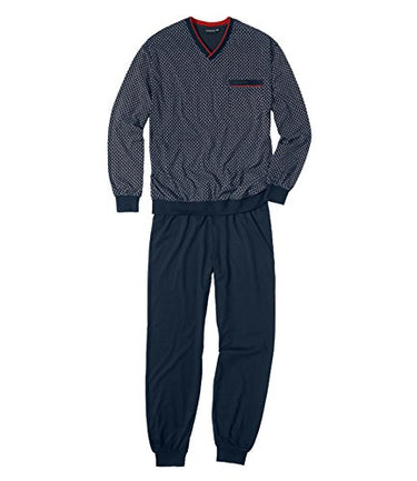 Götzburg Herren 451381-4008 Zweiteiliger Schlafanzug, Blau (Navy 7013), Large (Herstellergröße: 52) im Sale